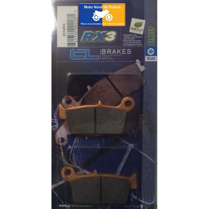 Set of rear brake pads CL for Suzuki DR-Z 400 SM 2005-2009 Set of rear brake pads CL for Suzuki DR-Z 400 SM 2005-2009