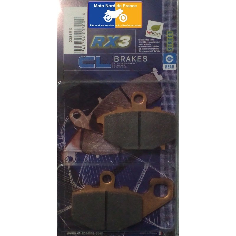 Set of rear brake pads CL for Kawasaki KLE 650 Versys /ABS 2006-2014 Set of rear brake pads CL for Kawasaki KLE 650 Versys /ABS 2006-2014