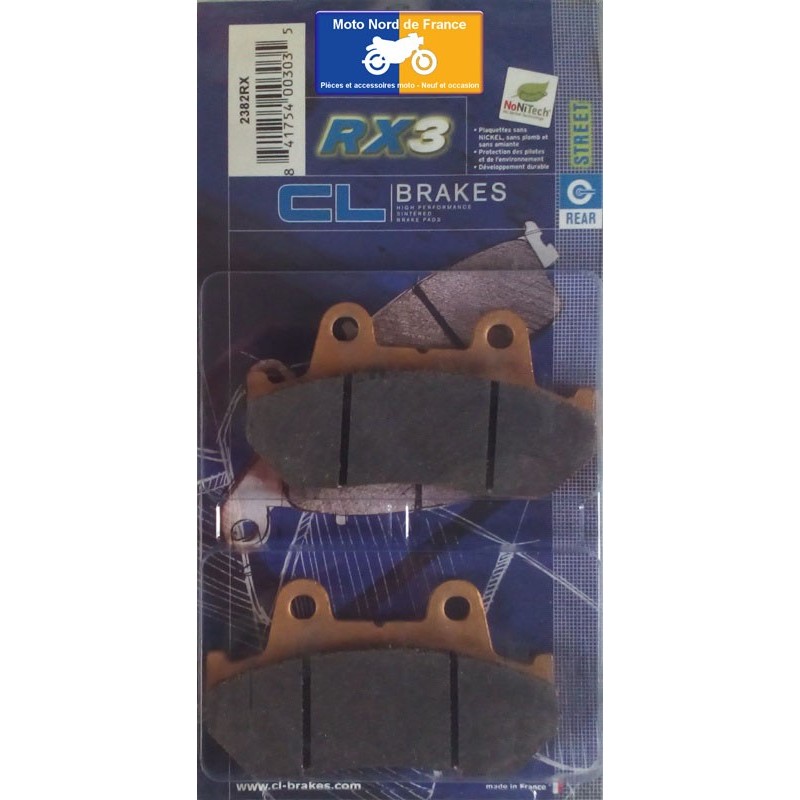 Set of rear brake pads for Honda CX 500 Euro 1982-1984