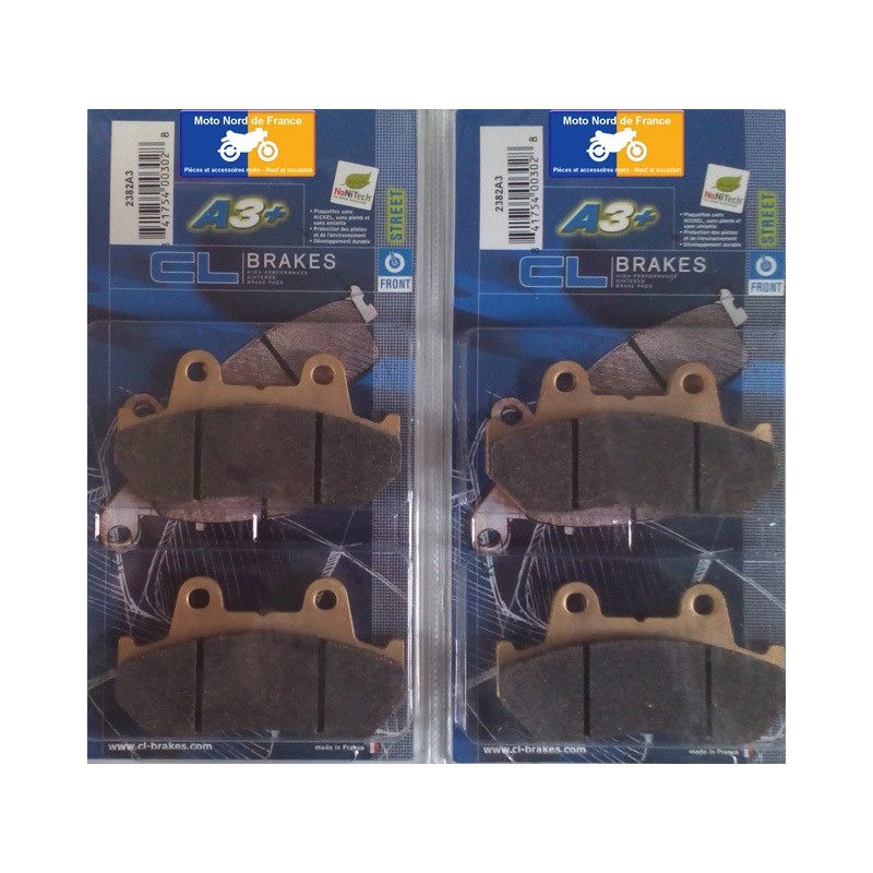 2 sets of front brake pads CL for Honda CX 500 Euro 1982-1984