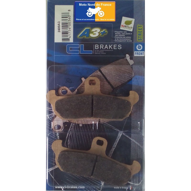 Set of front brake pads CL for Yamaha 125 TDR 1989-1993 Set of front brake pads CL for Yamaha 125 TDR 1989-1993
