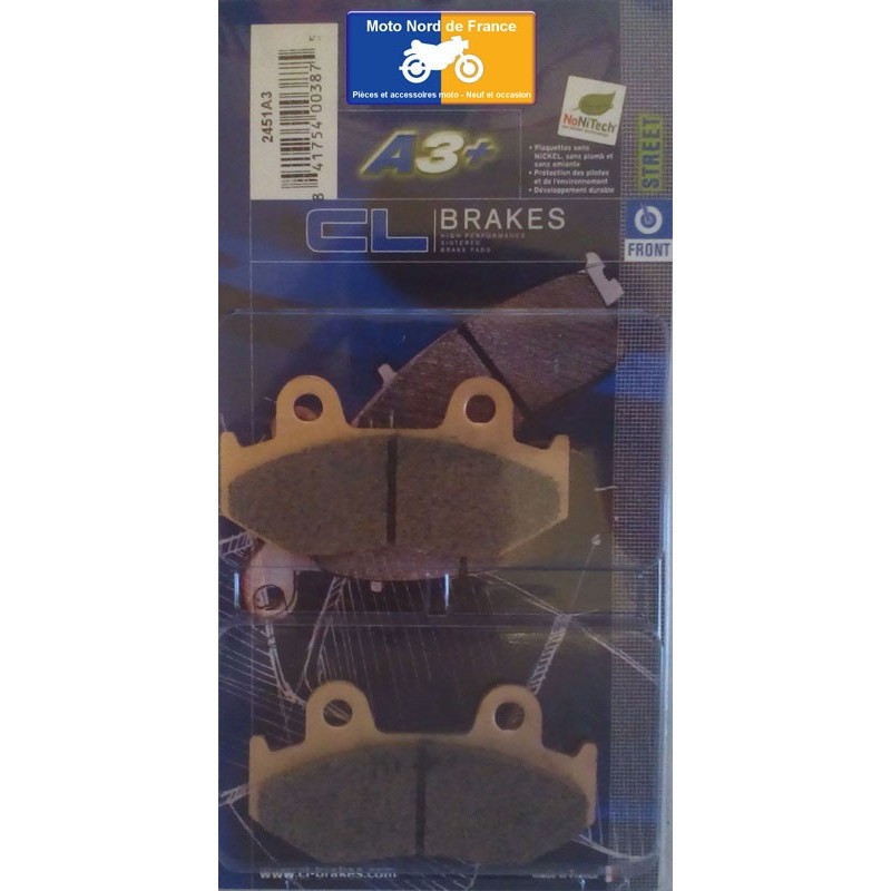 Set of front brake pads CL for Honda 250 FTR 1986 Set of front brake pads CL for Honda 250 FTR 1986