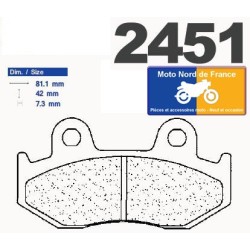 Jeu de plaquettes de frein avant pour Honda 250 FTR 1986