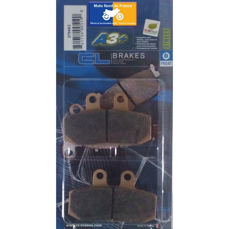 Set of front brake pads CL for Honda CA 125 Rebel 1997-1999 Set of front brake pads CL for Honda CA 125 Rebel 1997-1999