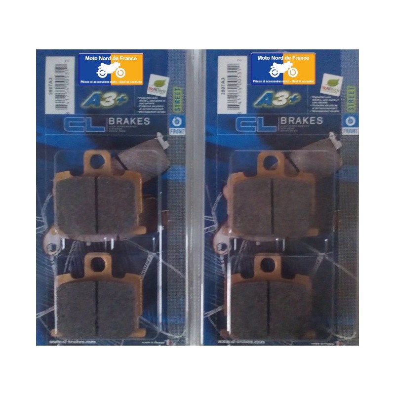 2 jeux de plaquettes de frein avant Yamaha 350 RDLC 1981-1982 2 jeux de plaquettes de frein avant Yamaha 350 RDLC 1981-1982