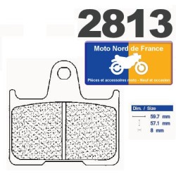 Set of rear brake pads CL for Kawasaki 1400 GTR /ABS 2007-2018