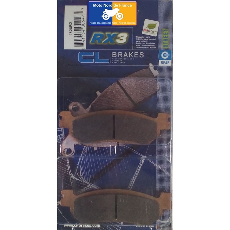 Set of rear brake pads CL for Yamaha YZF-R6 1999-2002