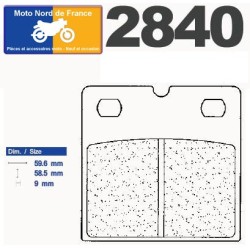 Jeu de plaquettes de frein avant pour BMW R80 GS 1988-1993