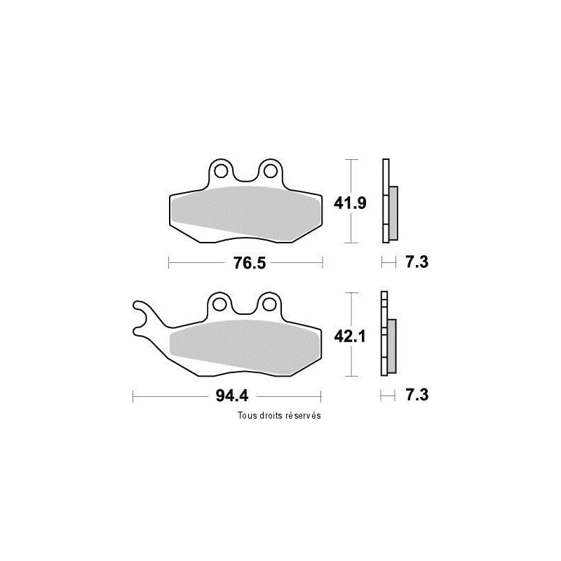 Plaquettes de frein avant Kyoto pour Sherco 50 SM 2008-2013