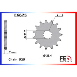 France Equipement transmission kit - Suzuki 600 GSR 2006-2011 chain XW525