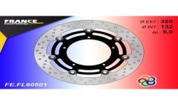 Disque de frein avant rond F.E. pour Yamaha YZF-R6 /ABS 2017-2021