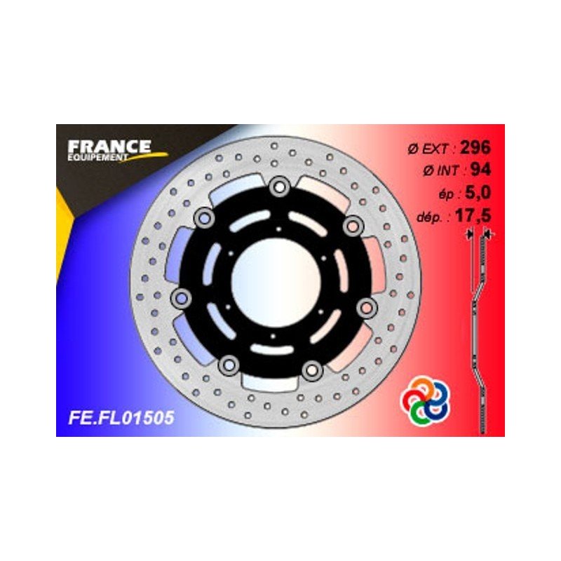 Disque de frein avant rond F.E. pour Honda CBR 250 R /ABS 2011-2015