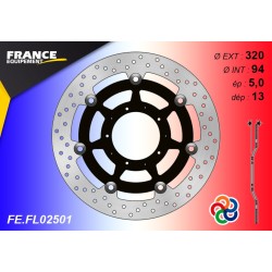 Front round brake disc F.E. for Honda VFR 1200 F ABS /DCT 2010-2016