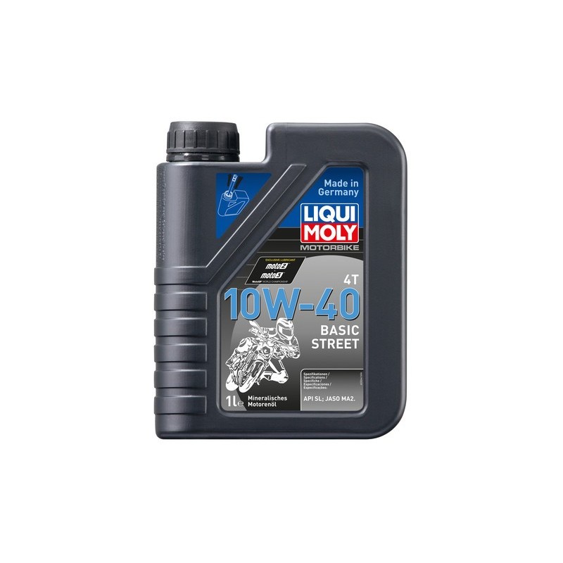 Motor oil Liqui Moly 4 stroke 10W40 Basic street - 1 liter