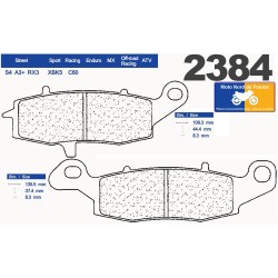 Plaquettes de frein arrière CL - Kawasaki VN 1700 Classic Tourer 2009-2014