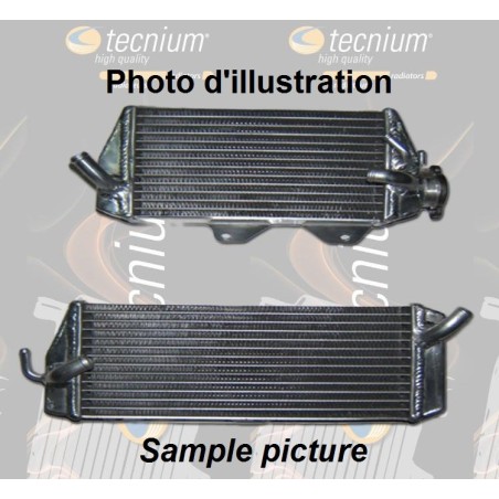 Left oversize water radiator Technium for Kawasaki 250 KX-F 2011-2016