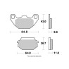 Set of front brake pads Kyoto for Kymco 125 People 1999-2007