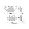 2 jeux de plaquettes de frein avant Kyoto - Kawasaki 300 KVF 2012-2020