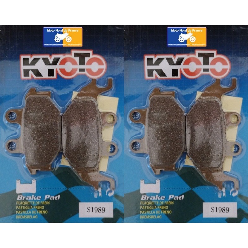 2 sets of front brake pads Kyoto for Kawasaki 300 KVF 2012-2020
