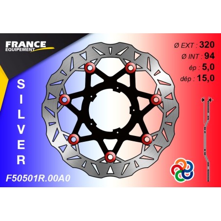 Front wave brake disc F.E. for Honda CBR 1000 RR ABS 2017-2019