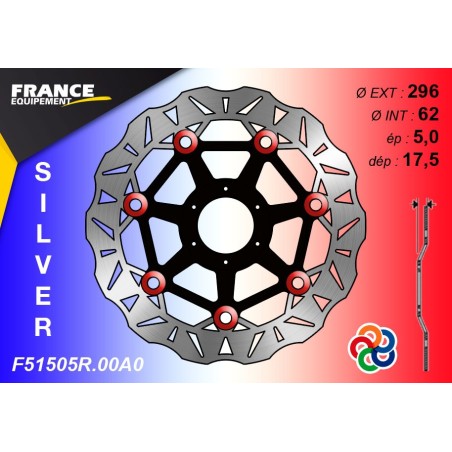 Front wave brake disc F.E. for Honda CBR 600 F 1999-2000