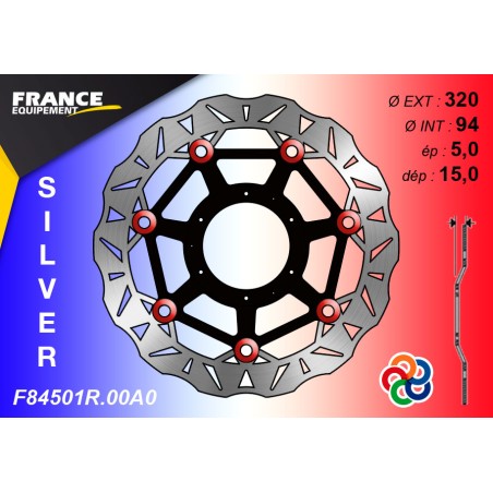 Front wave brake disc F.E. for Honda CBR 1000 RR /ABS 2009-2016