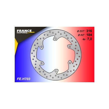 Rear round brake disc F.E. for Honda ST 1300 Pan European /ABS 2002-2017