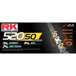Chain RK step 520 type SO O'ring reinforced + quick hitch