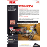 Chaine RK pas de 520 type MXZ4 spéciale motocross + attache rapide