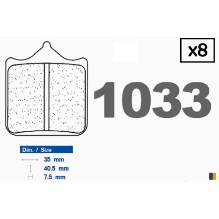 Front brake pads CL - Triumph 1050 Speed Triple 2008-2015