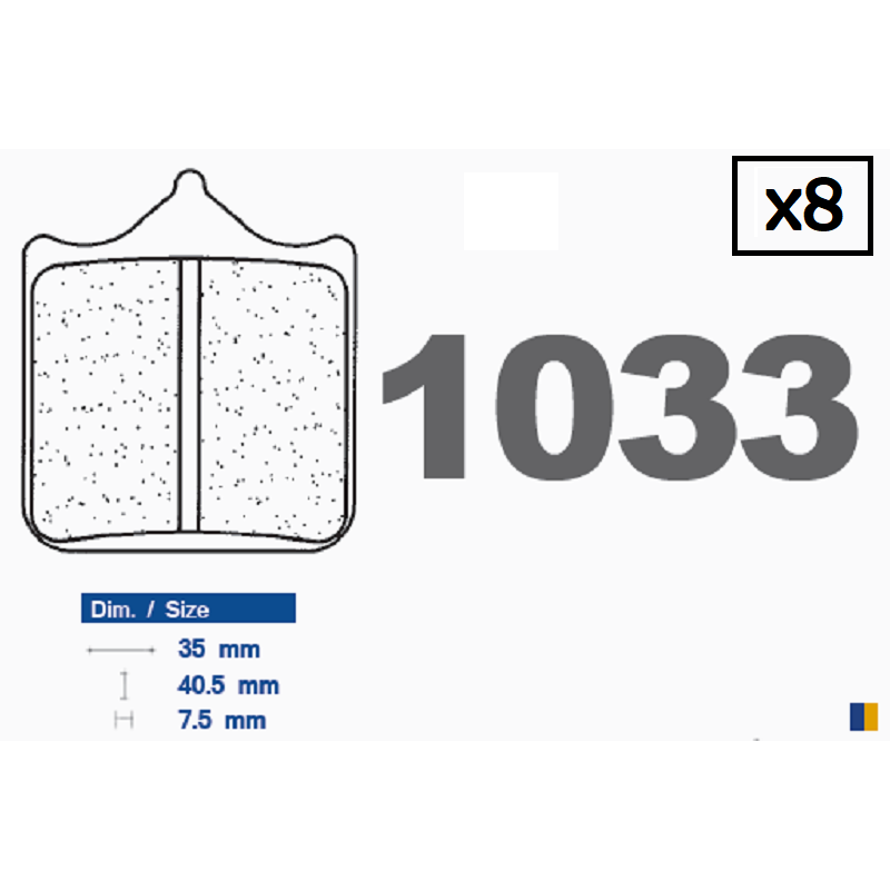 Front brake pads CL - Ducati 749 /S 2003-2007 Front brake pads CL - Ducati 749 /S 2003-2007