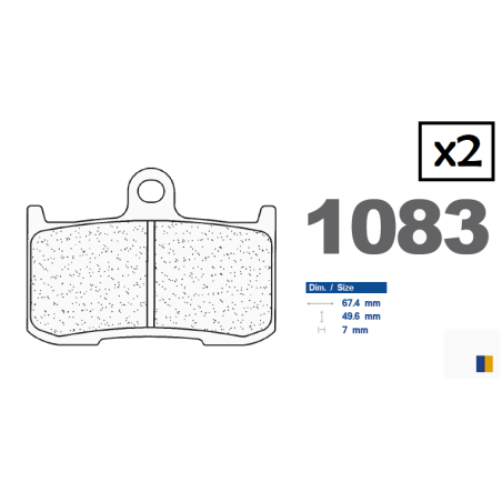 Front brake pads CL - Victory 1634 Vegas 2008-2017