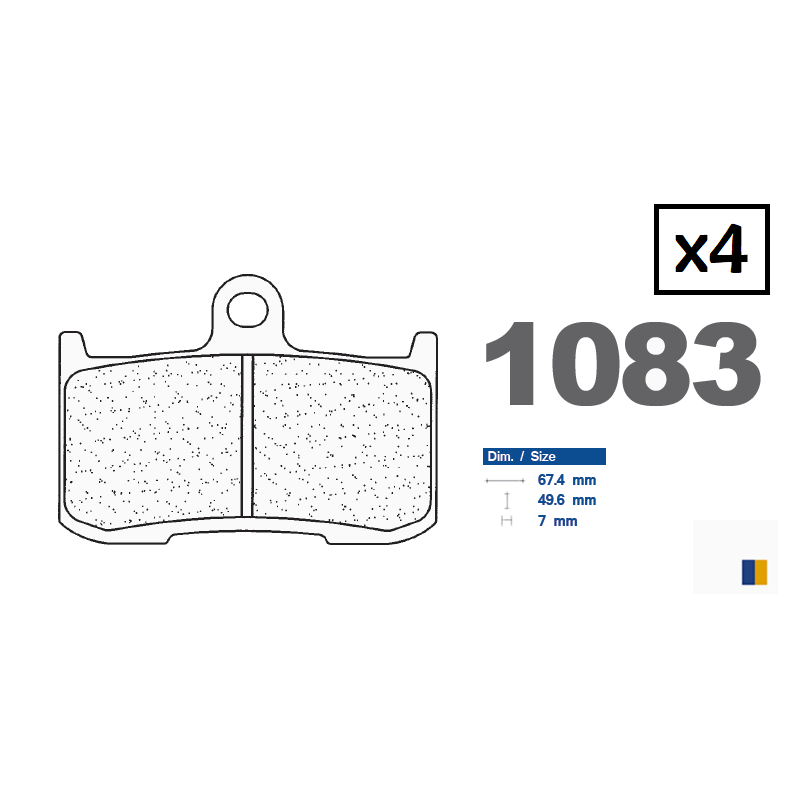 Front brake pads CL - Kawasaki Z800 E with ABS 2013-2016