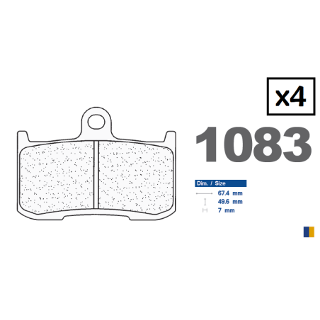 Front brake pads CL - Kawasaki ZX-9R 2002-2003