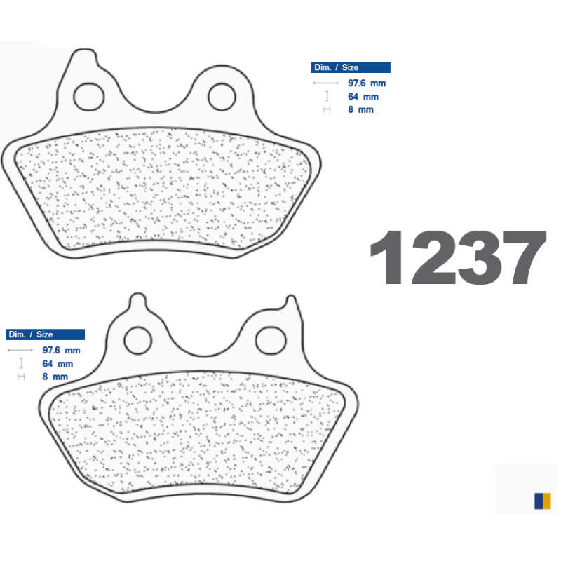 Plaquettes de frein arrière CL - Harley Davidson 1450 Softail Standard 2006-2007