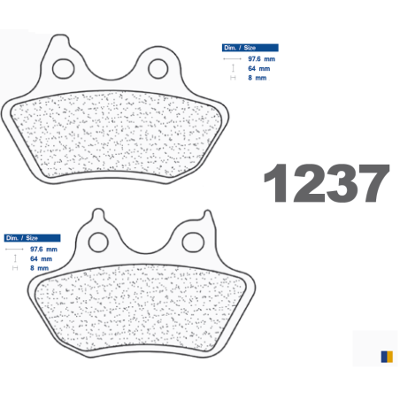 Plaquettes de frein arrière CL - Harley Davidson 1450 Night Train Softail 2006-2007