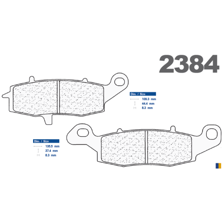 Rear brake pads CL - Suzuki C1800R Intruder 2008-2013