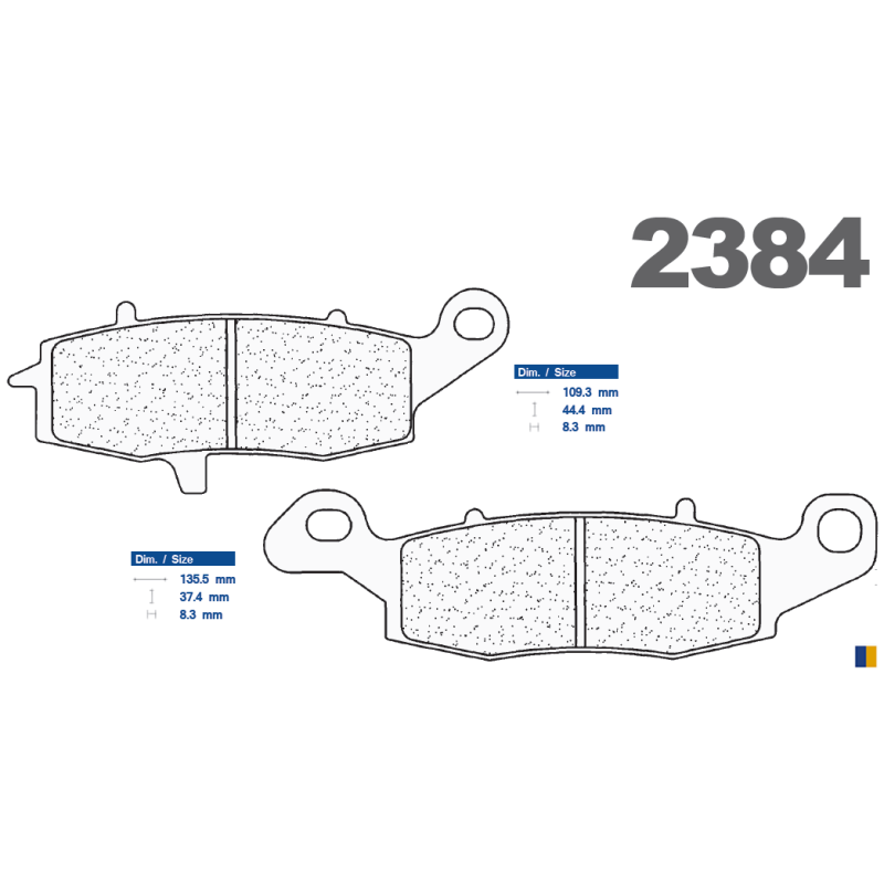 Plaquettes de frein arrière CL - Kawasaki VN 1700 Voyager 2009-2014