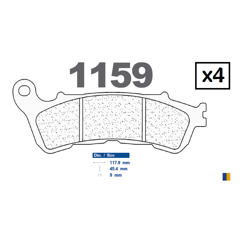 Plaquettes de frein avant CL - Honda GL 1800 Goldwing 12 YM 2012-2017 Plaquettes de frein avant CL - Honda GL 1800 Goldwing 12 YM 2012-2017