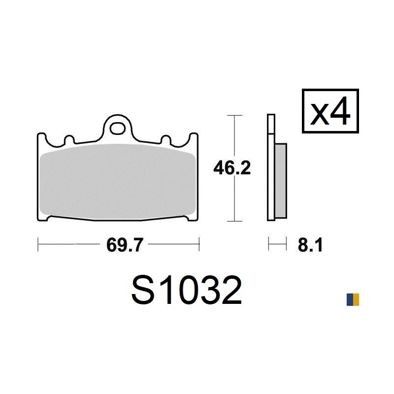 Kyoto front brake pads - Kawasaki GPZ 900 R Ninja 1990-1996