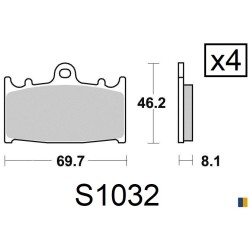 Kyoto front brake pads - Kawasaki ZR 1100 Zephyr 1992-1995