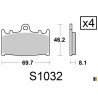 Plaquettes Kyoto de frein avant - Kawasaki ZX-9R Ninja 1994-1995