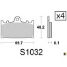 Plaquettes Kyoto de frein avant - Kawasaki 750 ZXR /Stinger 1989-1995