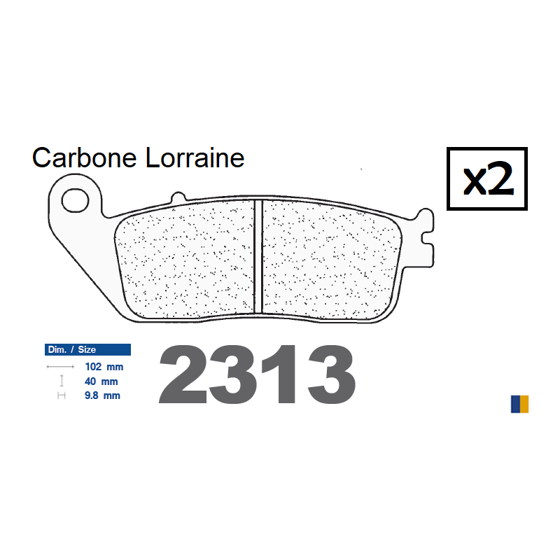 Carbone Lorraine Bremsbeläge hinten - Yamaha 1700 MT-01 2005-2016