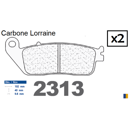 Carbone Lorraine rear brake pads - Yamaha 1700 MT-01 2005-2016