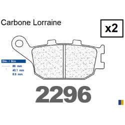 Plaquettes de frein Carbone Lorraine type 2296 RX3