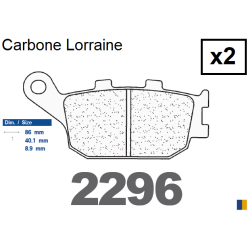 Plaquettes CL de frein arrière - Yamaha 700 MT-07 2014-2018