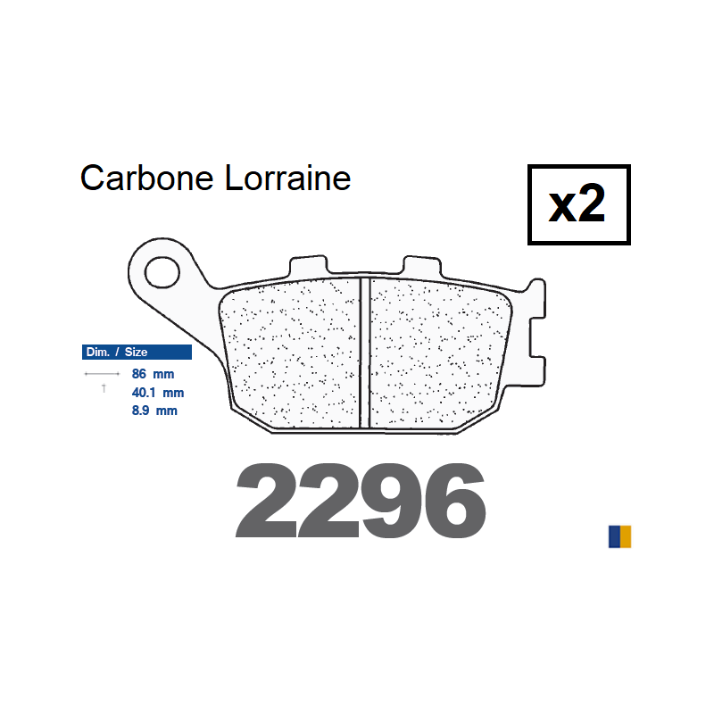 Carbone Lorraine rear brake pads - Kawasaki Z1000  2007-2009