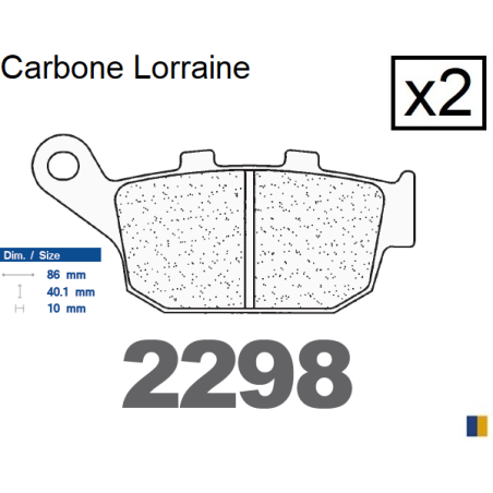 CL rear brake pads - Honda CBR 250 R /ABS 2011-2013