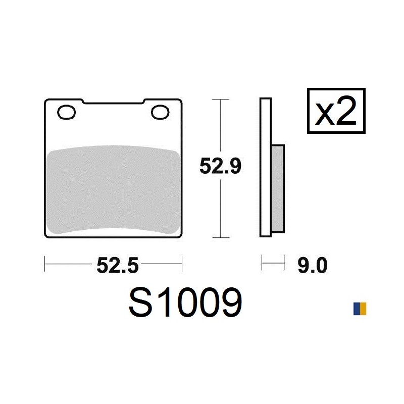 Kyoto rear brake pads - Hyosung GT 600 Comet 2002